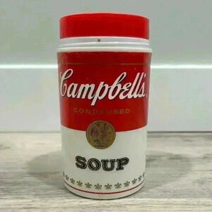 Vintage 1998 Campbell's Soup Thermos 11.5oz Plastic With Lid